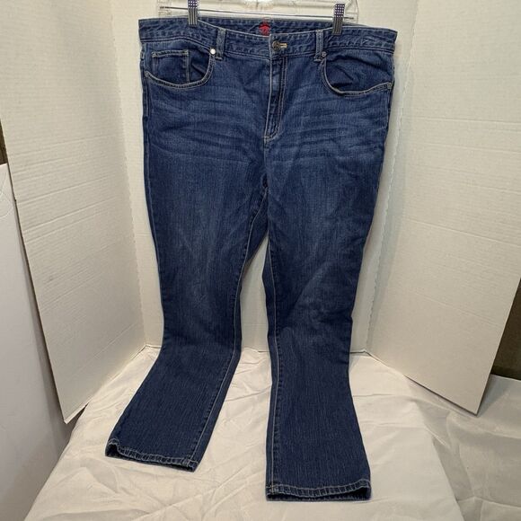 Brooks Brothers Red Fleece Women’s Jeans Size 14 Dark Wash - Picture 1 of 9